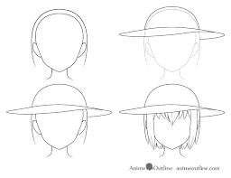 How To Draw Anime Hats Head Ware Animeoutline Anime Drawings Anime Hats Drawing Hats