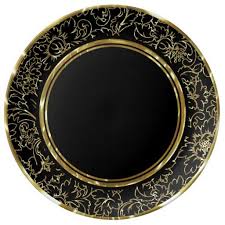 Black And Gold Dinner Plates Black And Gold Dinner Plates Black And Gold Party Plates Gold Party Party Plates Gold