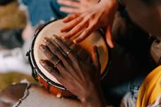 Summer Drum Circle at Frick Environmental Center