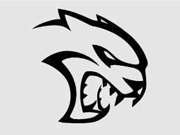 Black And White Dodge Challenger Clipart Dodge Hellcat Logo By Pex On Thingiverse Dodge Logo Hellcat Dodge Challenger Hellcat