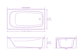 Fast cast iron bathtub removal. Alcove Bathtubs Dimensions Drawings Dimensions Com