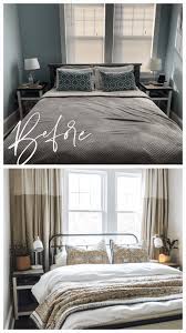 Small bedroom makeover from the inspired room. The Bed In Front Of Window Room Small Bedroom Makeover Nesting With Grace
