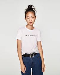 Ruizhijzg tshirt short sleeve t shirt for women big size ladies top cotton cartoon casual loose plus size. Women S T Shirts Zara United States Short Sleeve Tops Women T Shirts For Women T Shirt Diy