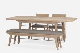Dining room design dining room table dining rooms dining area dining table decor everyday whitewash dining table dining sets round dining design bedroom. Miles Extendable Dining Table With Bench And 2 Chairs Castlery United States