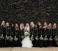Leather Jacket Bridal Party Dark Wedding Gothic Wedding Wedding Dresses