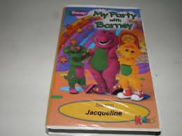 See more ideas about barney, vhs, barney & friends. My Party With Barney Vhs Tape Starring Jacqueline Rare Kideo Personalized Vhs Ebay
