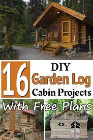 Diy Garden Log Cabins Garden Log Cabins Cabin Diy Log Cabin