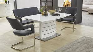 Sitzbank india esstisch bank esszimmer akazie massiv 160cm ebay. Tischgruppe Bernd Beate Tokio Bank Stuhl Tisch In Weiss Hochglanz Grau