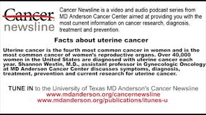 Specifically, you'll want to look for these common symptoms of endometrial cancer: Uterine Cancer Symptoms Diagnosis And Treatment Youtube