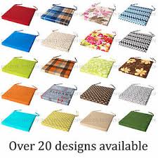 If you're still in two minds about kitchen chair pads ties and are thinking about choosing a similar product, aliexpress is a great place to compare prices and sellers. Italian Fabric Chair Cushion Seat Pads Thick Tie On Garden Dining Kitchen Square Ebay