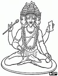 Coloring Pages Of Goddesses For Free Universe Is Part Of The Tri Murti With Vishnu And Shiva Coloring Page Coloring Pages Color Hindu Deities