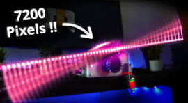 DIY rotating color LED display - ESP32 and RP2040 ...