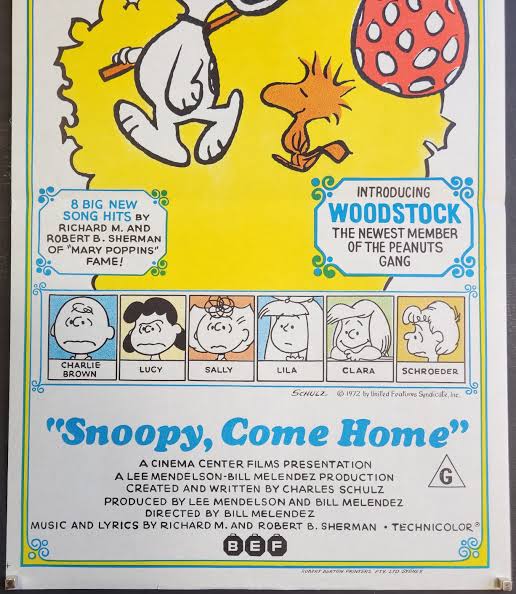 Snoopy Come Home-an Original Vintage Movie Poster of Charles Schulz's Epic  Adventure With Woodstock, the Newest Member of the Peanuts Gang - Etsy