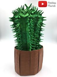 Fun to make and great to use for party decor or card making. Origami Cactus From 1 Uncut Square Folded By Myself Designed By Robert Lang From The Cp Origami