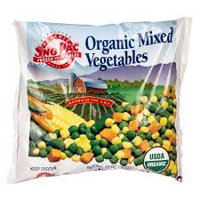 7% fat, 75% carbs, 19% protein. Snopac Mixed Vegetables Frozen Organic Azure Standard