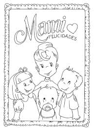 Pintar y colorear escenas caseras y cotidianas es muy atractivo para los peques, puesto que pueden dar color a cosas que les son absolutamente familiares. Dibujos Para Colorear Dia De La Madre 14
