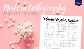 The tpk blog is peppered with free printable calligraphy practice sheets to help you improve your penmanship! Printable Modern Calligraphy Alphabet Practice Sheets