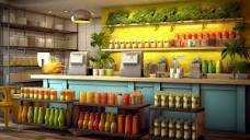 a juice bar featuring fresh vegetable and fruit 30648763 Stock ...