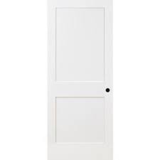 Steves Sons 32 In X 80 In 2 Panel Square Primed White Shaker Solid Core Wood Interior Doo Interior Door Styles Wood Doors Interior Replacing Interior Doors