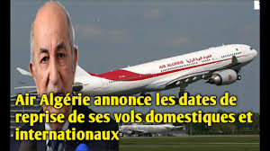 Vols pas chers pour alger : Air Algerie Annonce Les Dates De Reprise De Ses Vols Domestiques Et Internationaux Youtube