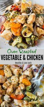 Healthy Oven Roasted Vegetables With Chicken The Flavours Of Kitchen Roasted Vegetables With Chicken Roasted Vegetable Recipes Roasted Vegetables Oven