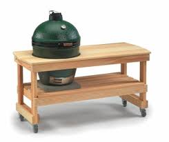 Big Green Egg Table By Todd Big Green Egg Table Cedar Table Big Green Egg Large