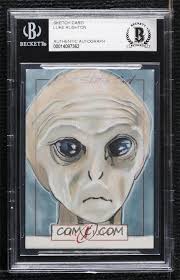 2013 IDW THE X FILES JOSE CHUNG’S FROM OUTER SPACE ORIGINAL SKETCH CARD 1/1  BAS