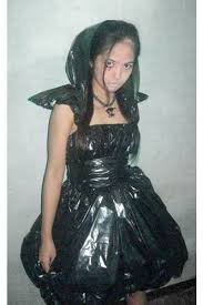 Trash Bag Dress Recycled Dress Trash Bag Dress Vinyl Clothing