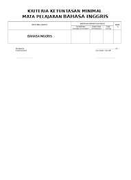 Iii (tiga) / 2 (dua) tema : Kkm Bahasa Inggris Kelas 1 Semester 2