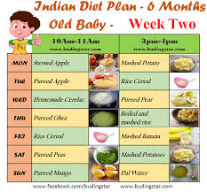 Indian Diet Plan For 6 Months Old Baby Week 2 6 Month Baby Food Baby Food Schedule Baby Food Recipes