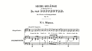 Das liederprojekt ein benefizprojekt von carus und swr2. Beethoven 6 Songs Op 75 With Score Youtube