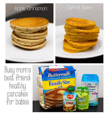 My 11 Month Old Loves These Healthy Easy Pancakes Freeze In Ziplocks For Quick Breakfasts Apple Cinnamon Apple Puree F Baby Food Recipes Food Baby Cereal