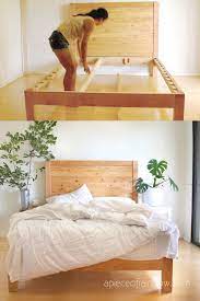 Or maybe you keep your mattress on the floor with no frame at all. Diy Bed Frame Wood Headboard 1500 Look For 100 A Piece Of Rainbow