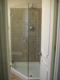 Frameless Neo Angle Shower Enclosure Shown With A 36x36 Pre Fab Base And Tile Walls Smaller Neo Angle Shower Enclosures Small Bathroom Redo Neo Angle Shower