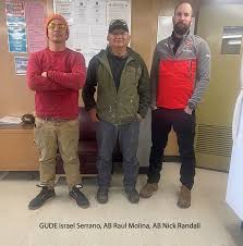 This Seafaring Selfie was taken earlier this month aboard the Capt. David  Lyon (Sealift). Pictured from left are Steward/Baker Rommel Reston, SIU  Guam Port Agent Victor Sahagon Jr., and Bosun Jonmala Floresca. #