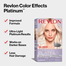 You can reapply the dye more often to prolong the effect, however. Buy Revlon Color Effects Platinum Blonde At Home Hair Lightening Bleach Dye Kit Up To 7 Levels Of Lift With Anti Brass Violet Conditioner Ammonia Paraben Free 60 Platinum 1 Count Online In
