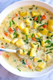 Easy Creamy Homemade Potato Soup Recipe Homemade Potato Soup Potato Soup Recipe Cream Of Potato Soup