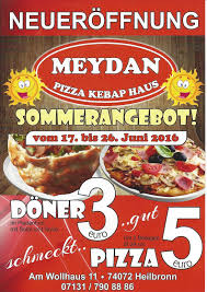 Liebe leute, wir haben ganz normal geöffnet für euch jeden tag bis 23 uhr , danach verkaufen wir weiter zum mitnehmen, am fenster. Meydan Pizza Kebap Haus Heilbronn Photos Heilbronn Germany Menu Prices Restaurant Reviews Facebook