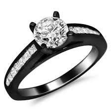 Black And Gold Diamond Engagement Ring 14k Gold Diamond Jewelry News Black Gold Engagement Rings Black Gold Ring Black Engagement Ring