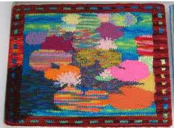Knitted and crocheted tapestries one of the latest and strongest trends in interior design is… Knitted Art And Picture Knitting Knitted Tapestry And Wall Hanging Knit Art Knitting Wall Hanging