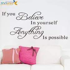Home Decor Wall Decals With Inspiration Quotes For Study Room Believe In Yourself Wall Quotes Decals Sticker Decor Home Decor Inspiration