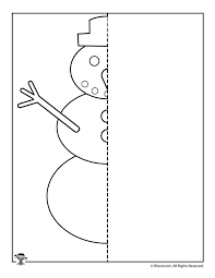 Christmas Mirror Drawing Worksheets Woo Jr Kids Activities In 2020 Mirror Drawings Drawing Activities Symmetry Activities