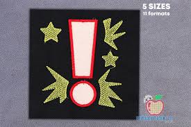 Download Exclamation Mark Applique Creative Fabrica SVG Cut Files