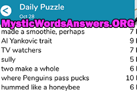 Flex your word muscles and improve your language skills with a little bit of fun. Tv Watchers 7 Letters 7 Little Words