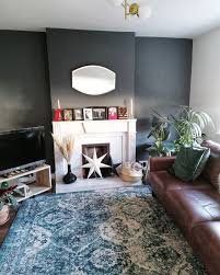 Our Sitting Room Farrow And Ball Downpipe Vonsbak Rug From Ikea Marble Fireplace Stars From Sostrene Grene Cushions From Deco Inspiration Deco Inspiration