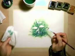 Masking fluid should be nearly transparent on the paper with a thin smooth and even layer coating. How To Use Masking Fluid In Watercolor Paintings Youtube