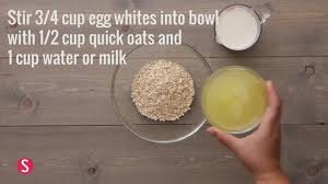 These 2 Minute Microwave Oatmeal Hacks Are Game Changers Egg White Oatmeal Quick Oats Egg White Recipes