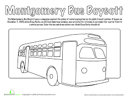 Why children's coloring pages are important, today's children still love coloring just as much as the old people used to when they were children. Rosa Parks Bus Coloring Page Bmo Show