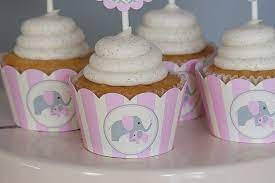 Elephant Baby Shower Cupcake Wrappers Girl Baby Shower Pink Grey Cream Instant Download In 2021 Baby Shower Cupcake Toppers Elephant Baby Shower Decorations Baby Shower Cupcakes