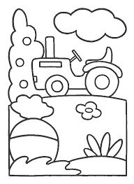 Tu auras l'embarra du choix pour sélectionner le tracteur idéal pour effectuer tes travaux dans les champs. Coloriage Tracteur Facile Dessin Gratuit A Imprimer